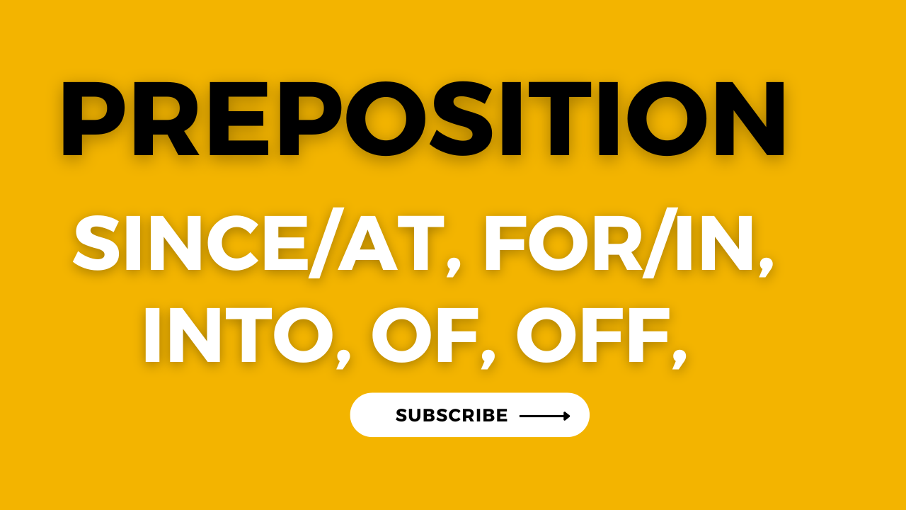 Preposition Exercise